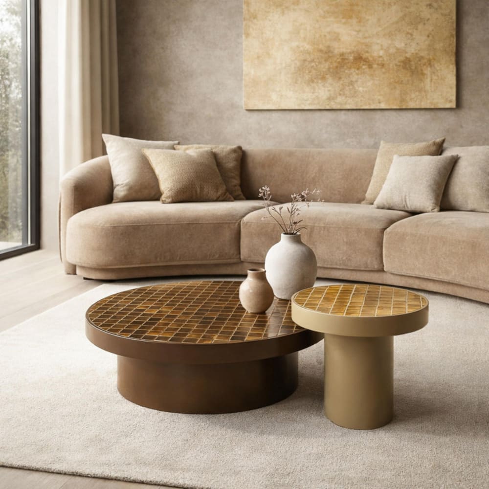 Beistelltisch 46 cm hellbraun - Maisons Du Monde