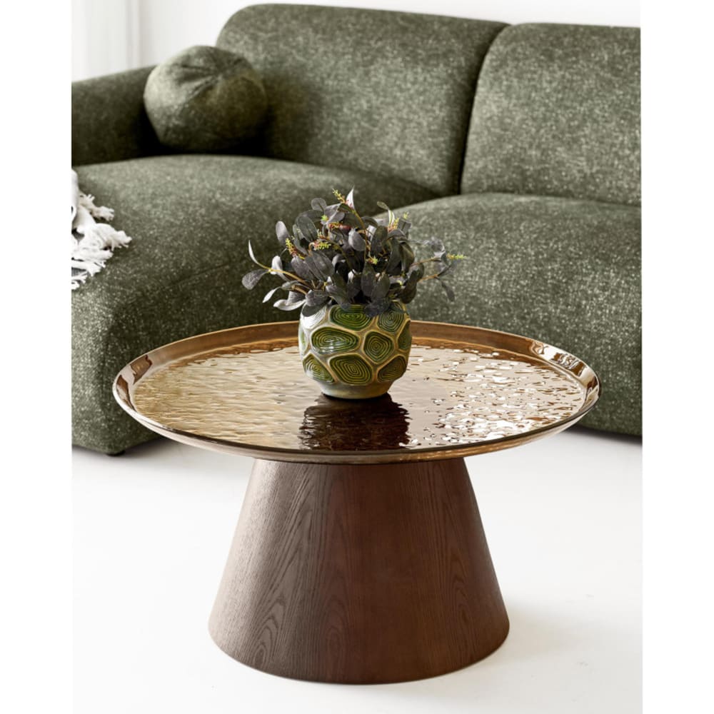 Table basse 80 cm marron