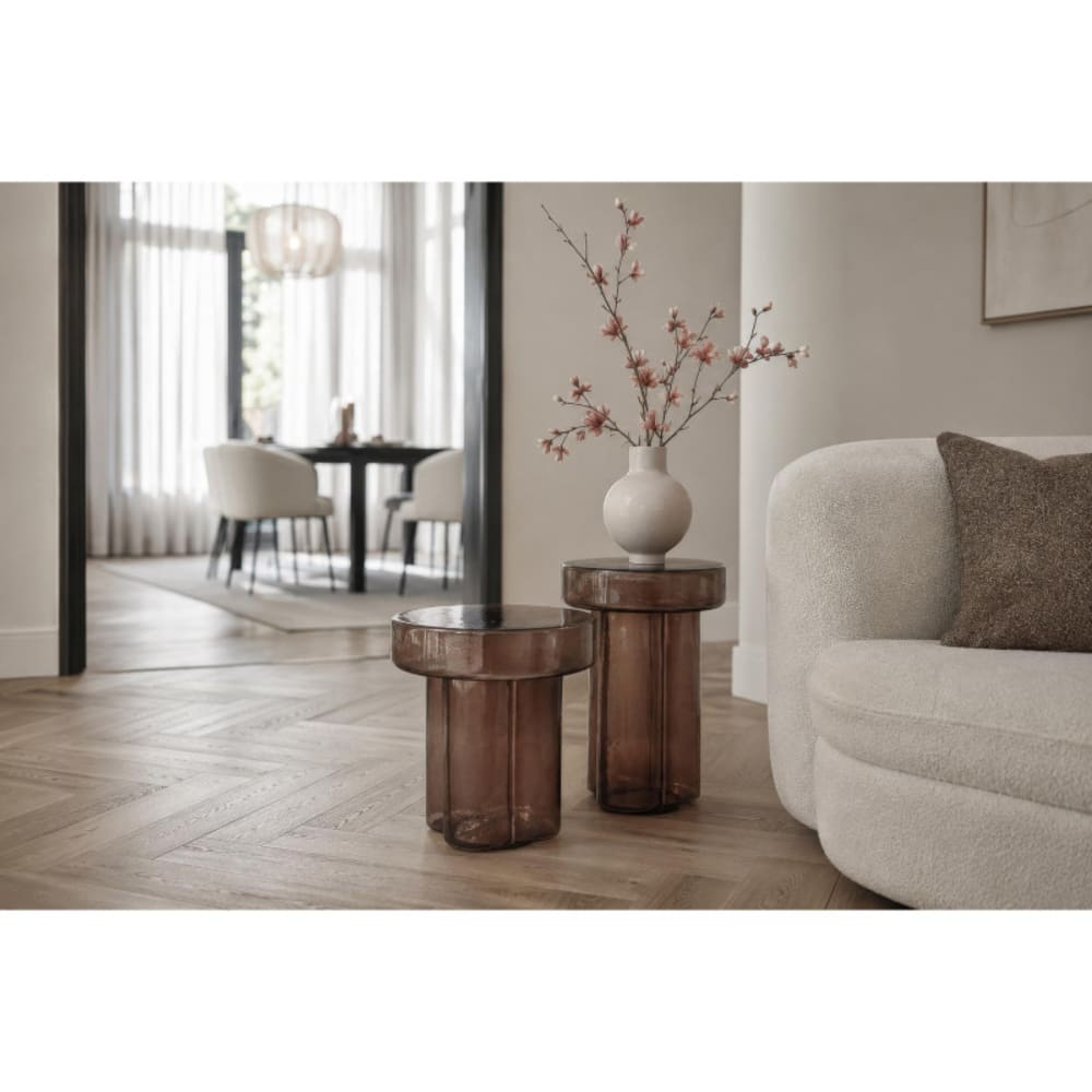Beistelltisch 37 cm Rauchglas - Maisons Du Monde