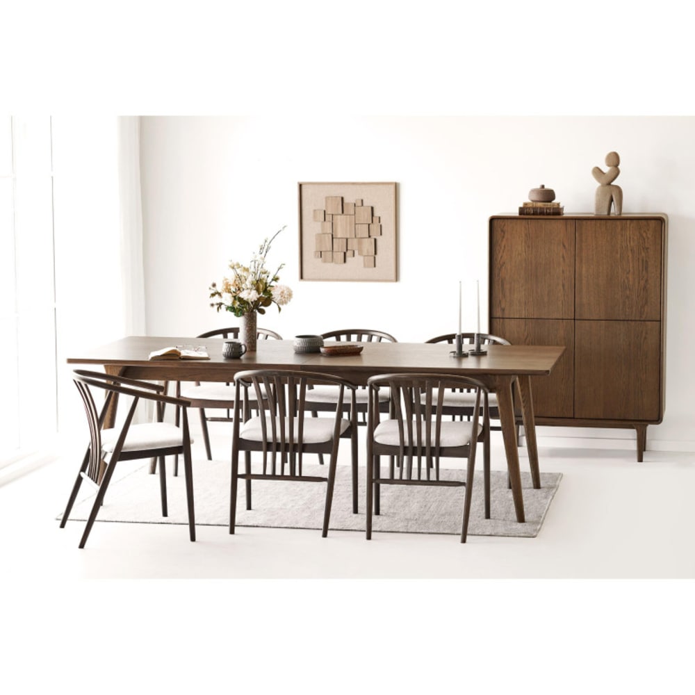 Esstisch 240 bis 340 cm dunkelbraun - Maisons Du Monde