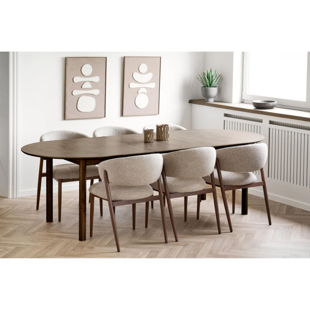 Esstisch 200 bis 300 cm dunkelbraun - Maisons Du Monde