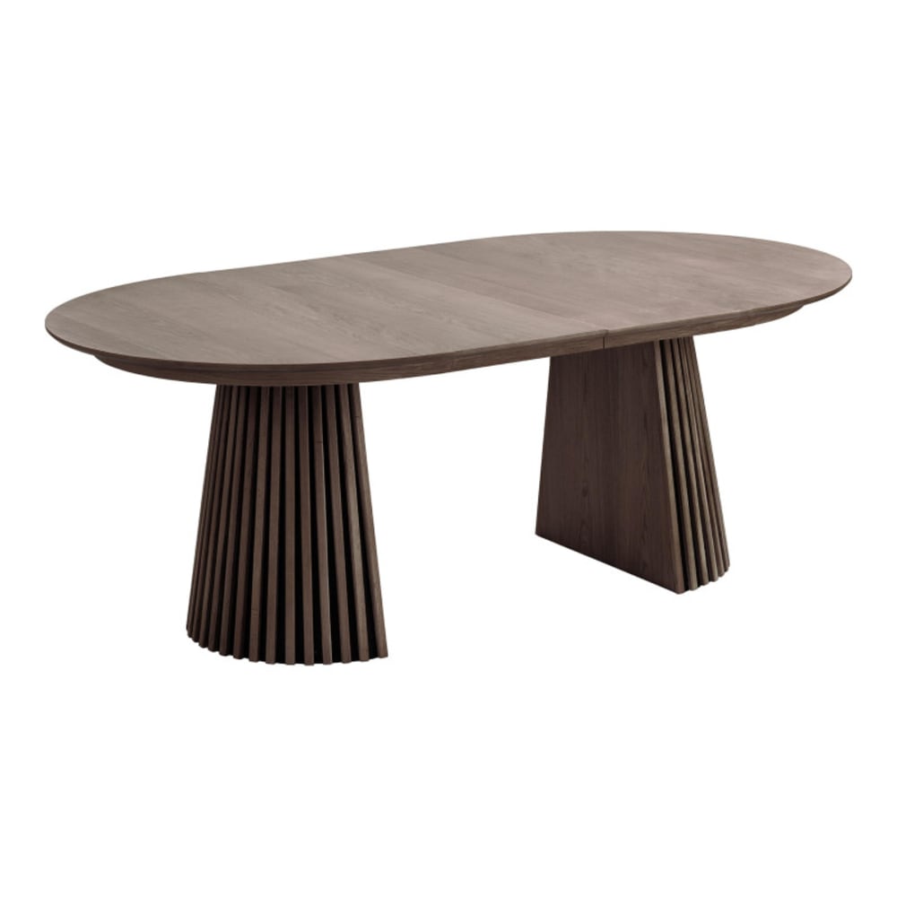 Table repas 200 à 300 cm marron foncé
