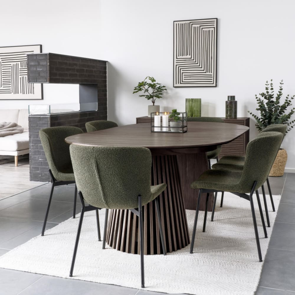 Esstisch 200 bis 300 cm dunkelbraun - Maisons Du Monde