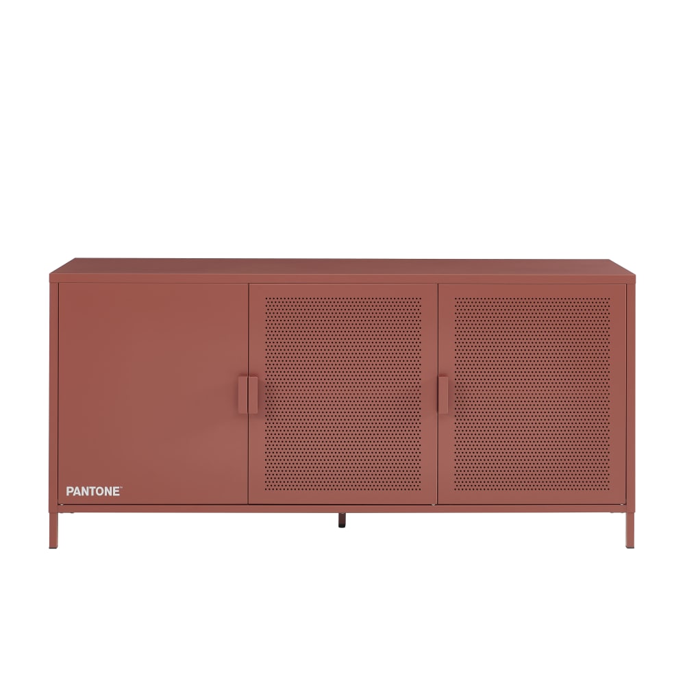 Buffet 3 portes métal terracotta 160cm Buffet 3 portes métal terracotta 160cm