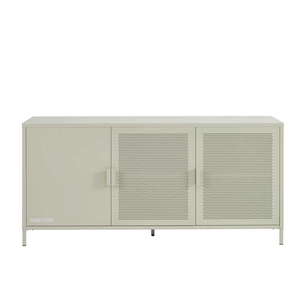 Buffet 3 portes métal beige sable 160cm Buffet 3 portes métal beige sable 160cm