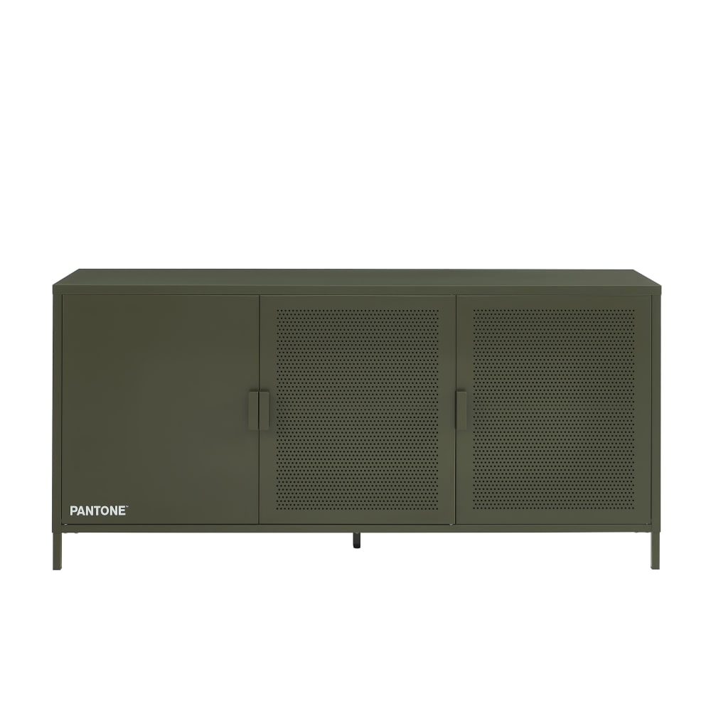 Buffet 3 portes métal vert olive 160cm Buffet 3 portes métal vert olive 160cm