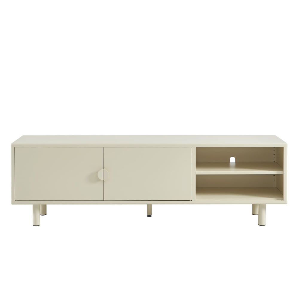 Meuble tv métal beige tofu 180cm Meuble tv métal beige tofu 180cm