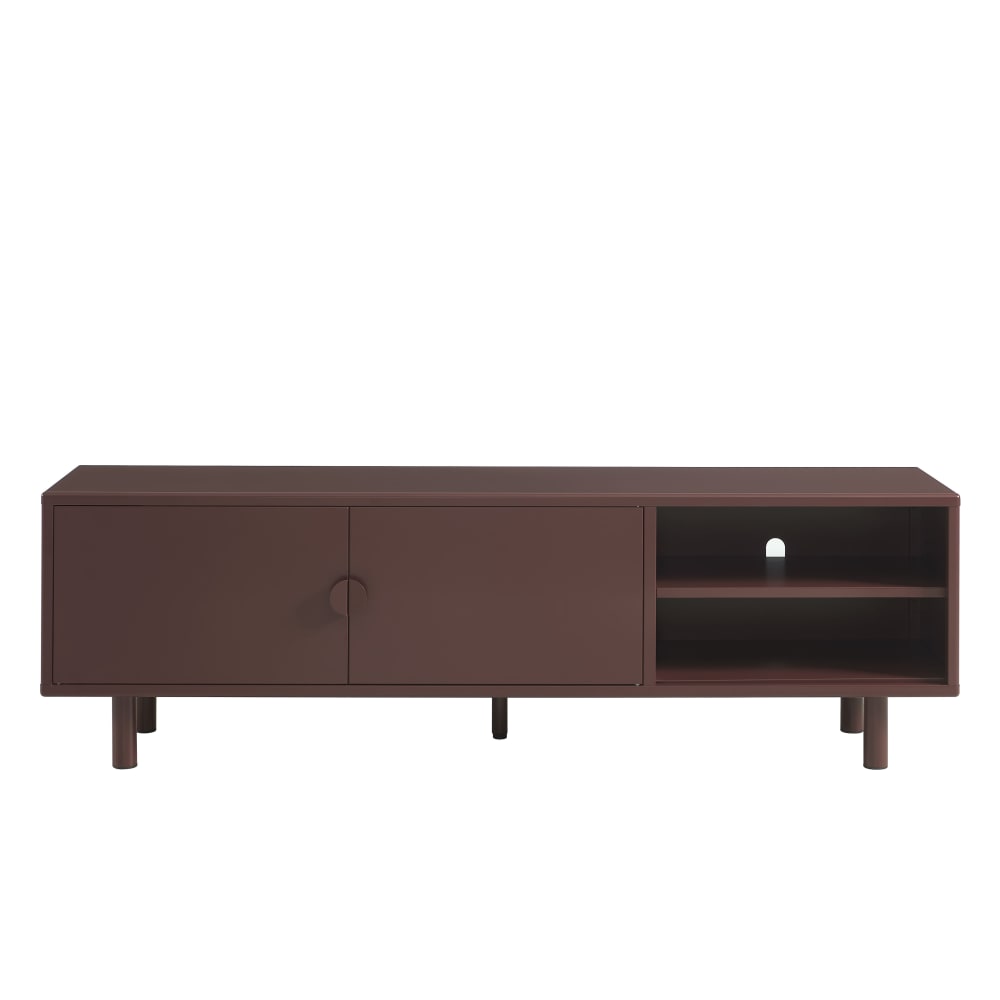 Meuble tv métal marron chocolat 180cm Meuble tv métal marron chocolat 180cm