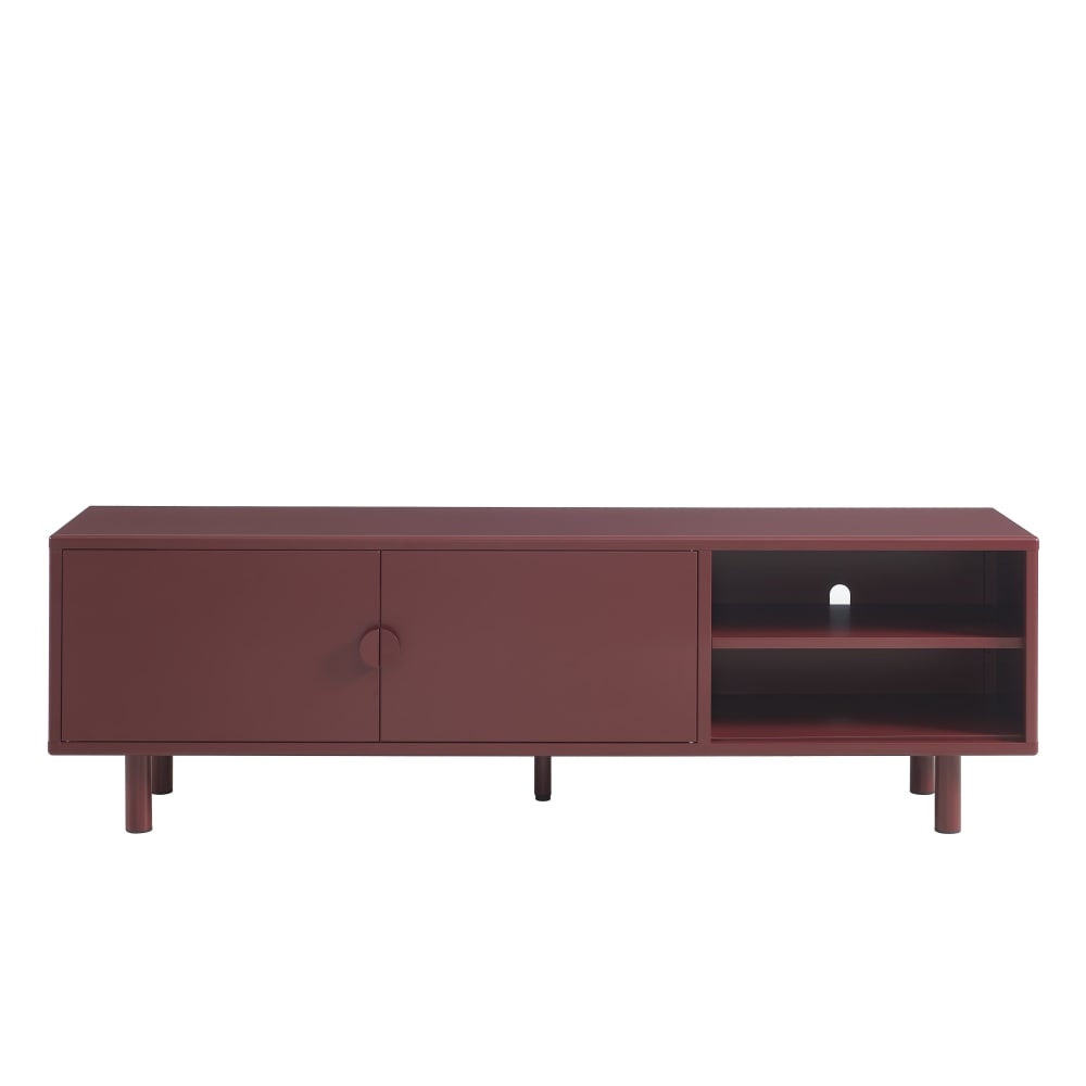 Meuble tv métal bordeaux 180cm Meuble tv métal bordeaux 180cm
