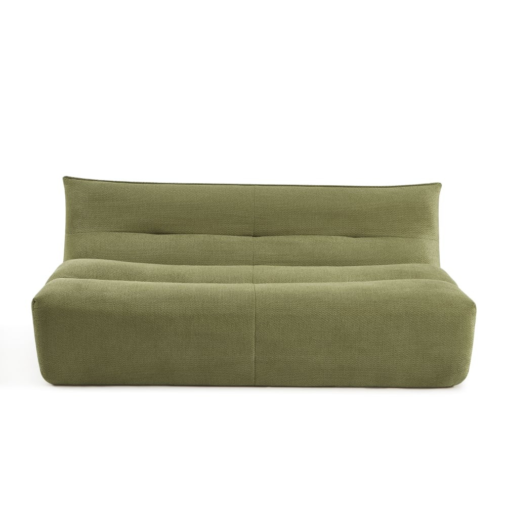 Banquette 2 places tissu vert olive Banquette 2 places tissu vert olive
