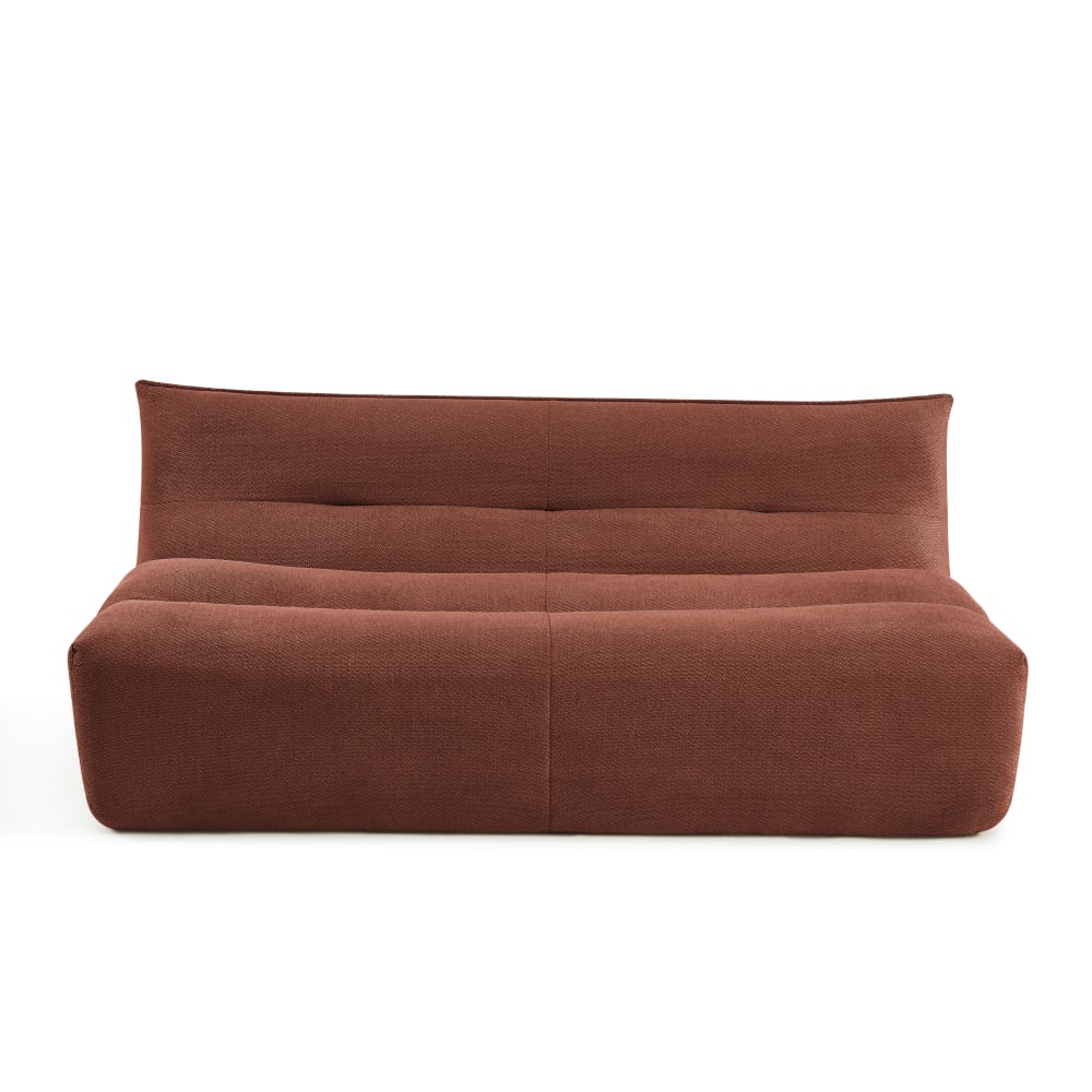 Banquette 2 places tissu bordeaux Banquette 2 places tissu bordeaux