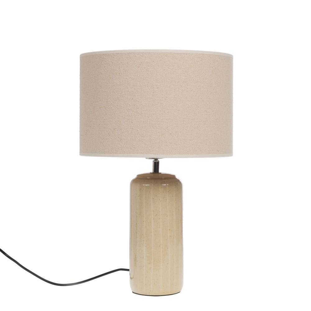 Lampe petit modèle en céramique - 32x56cm - ivoire
