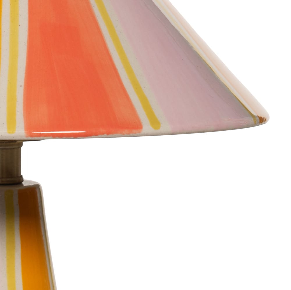 Lampe rose et or - 13x29cm — vue 3