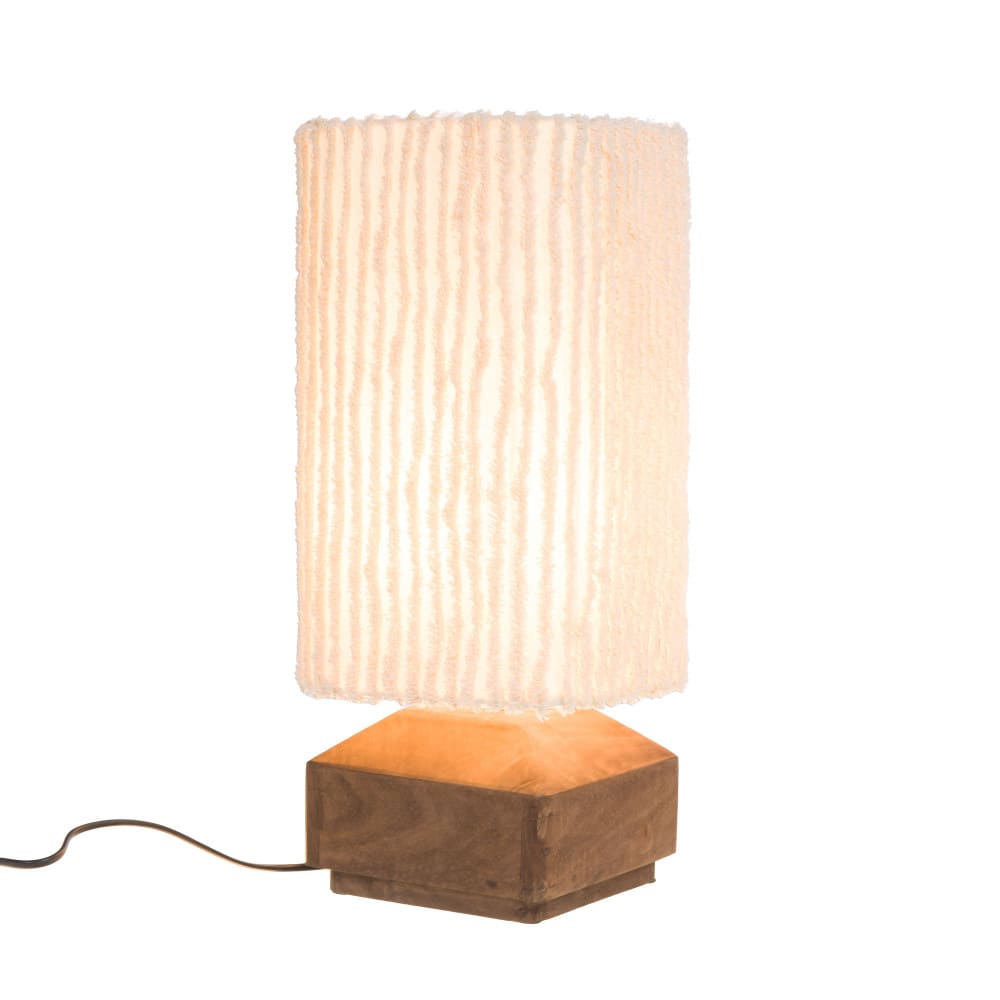 Lampe chevet 20x47cm - ivoire
