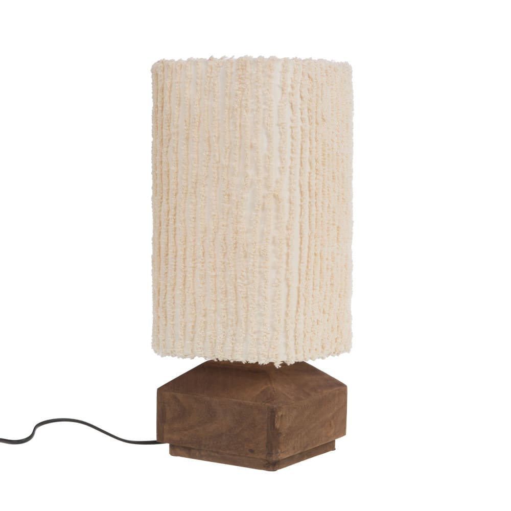 Lampe chevet 20x47cm - ivoire — vue 3