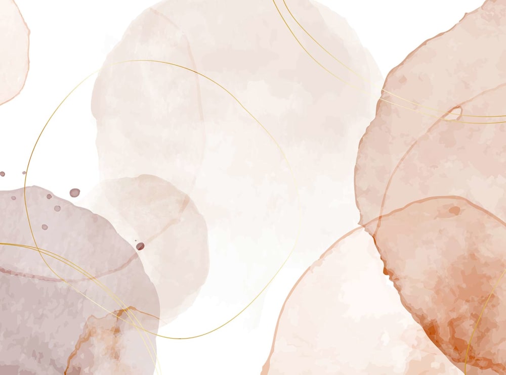 Papier peint abstrait aquarelle nude et terracotta 364x270 cm — vue 4
