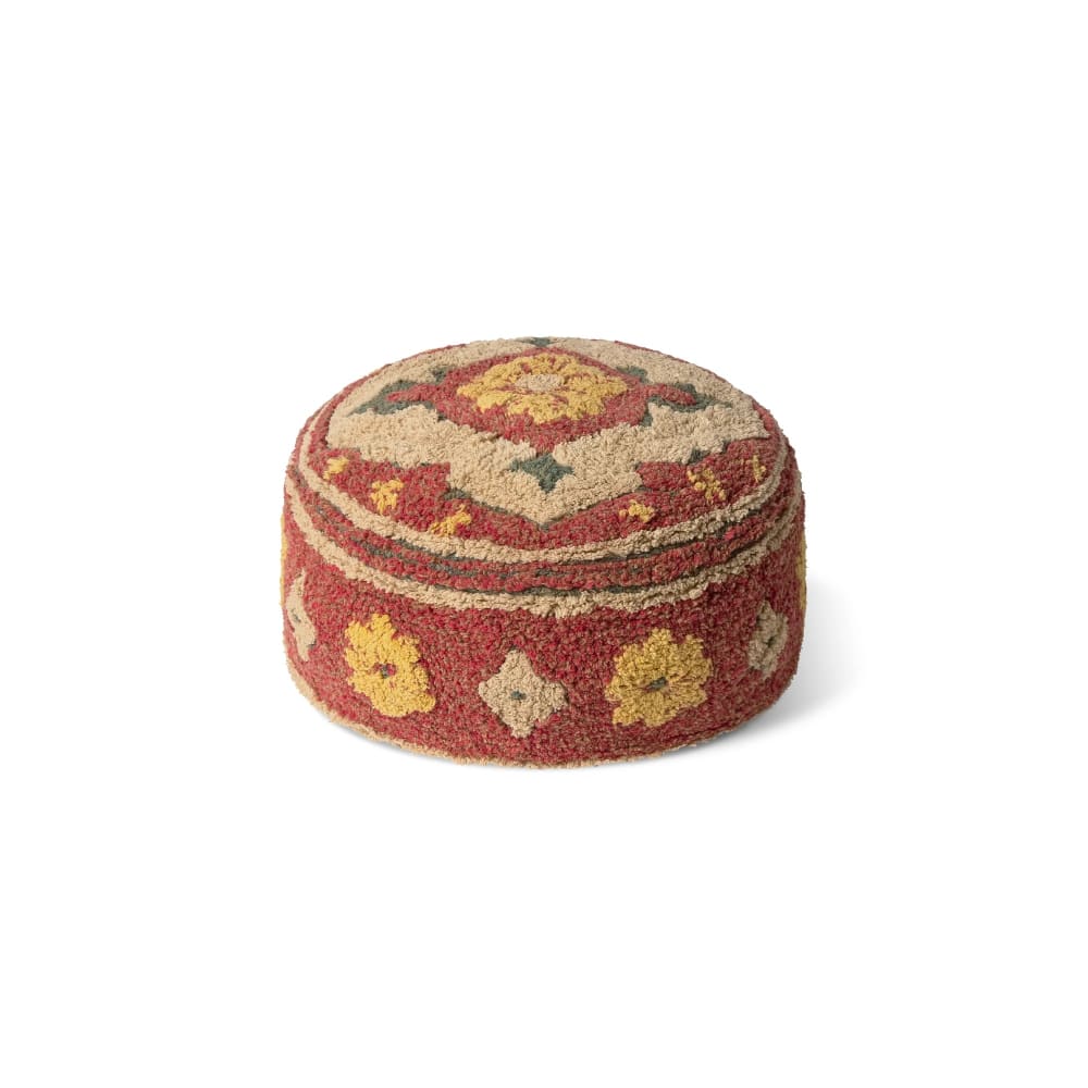 Pouf enfant persan rouge ø45cm Pouf enfant persan rouge ø45cm