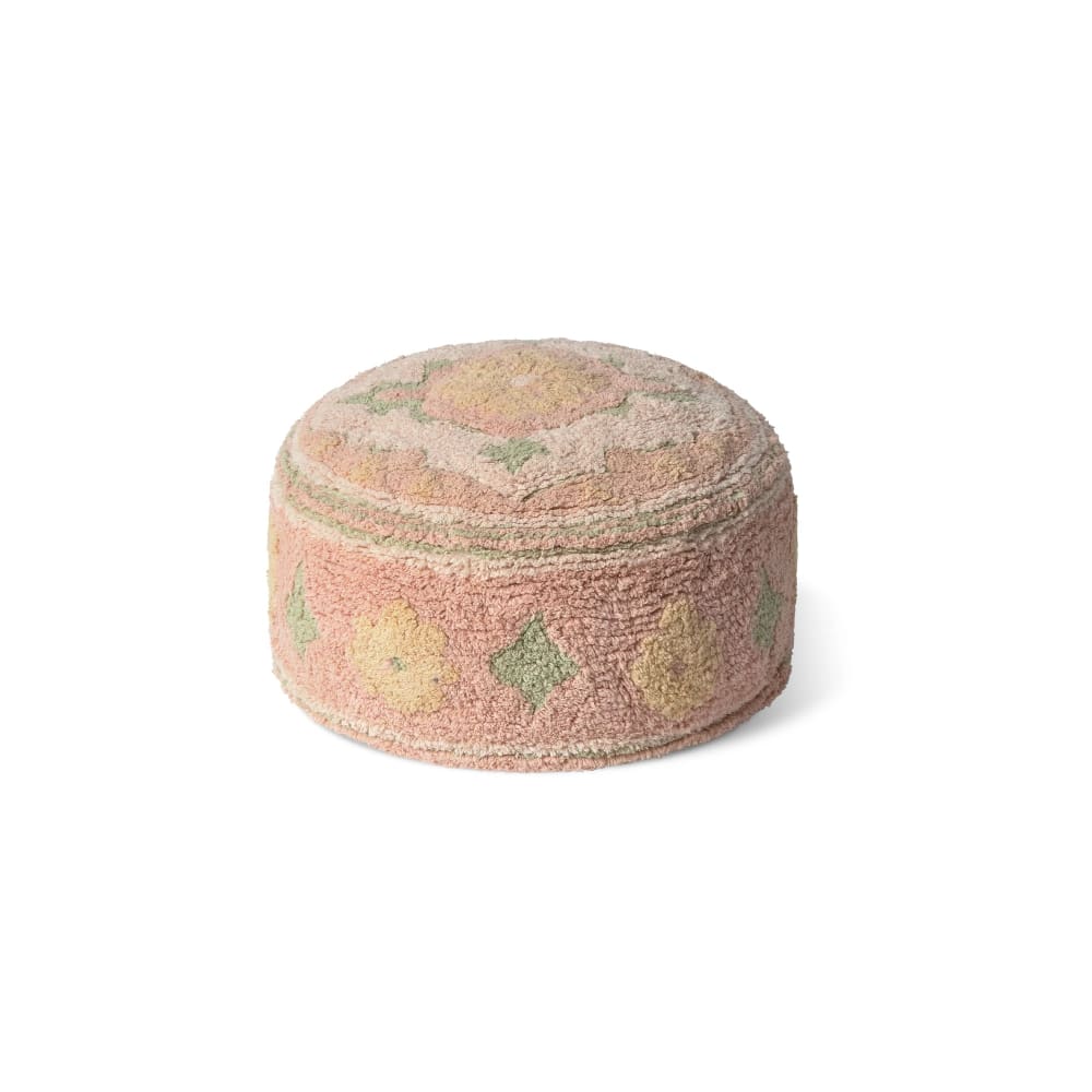 Pouf enfant persan rose ø45cm Pouf enfant persan rose ø45cm