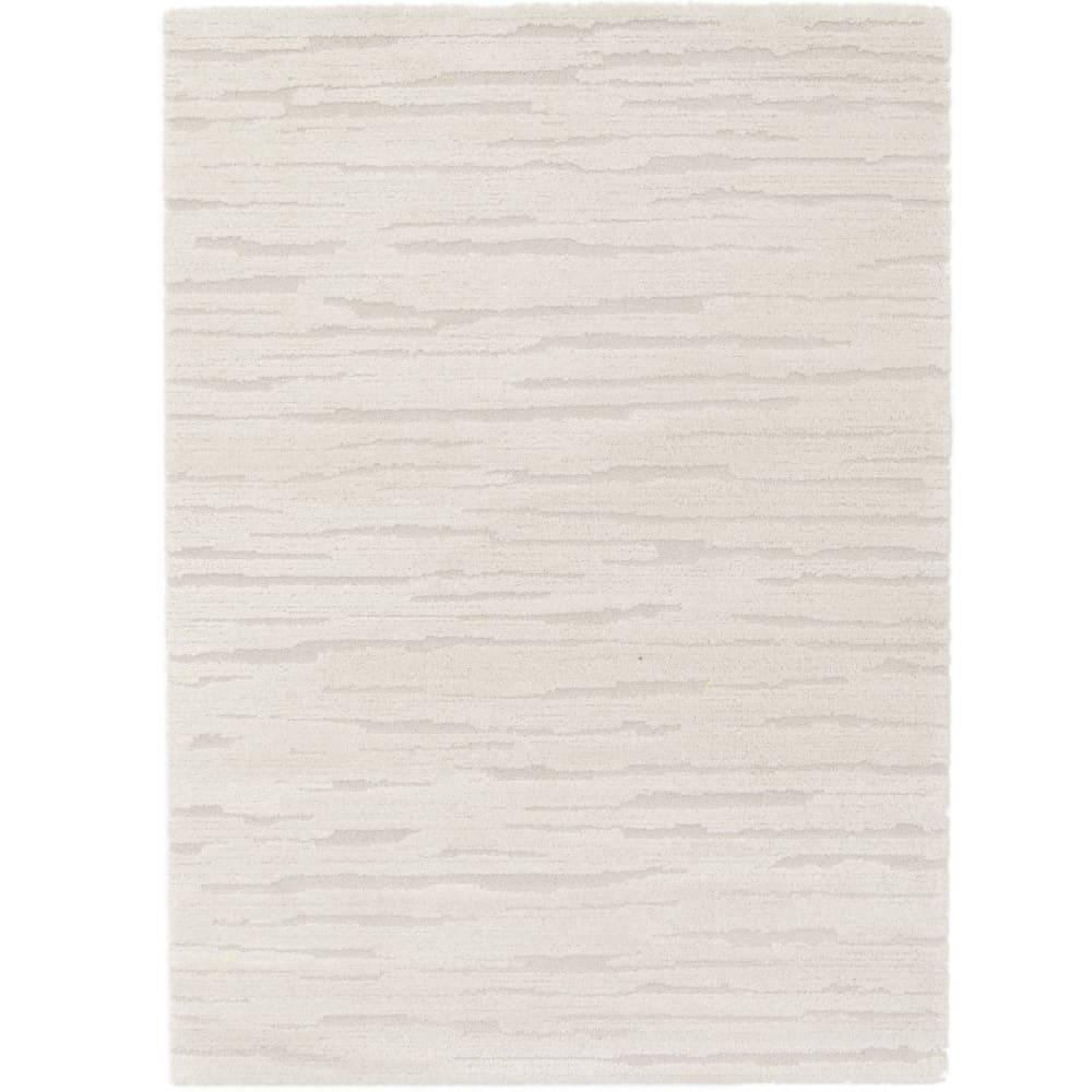 Tapis doux à relief moderne crème 120x170