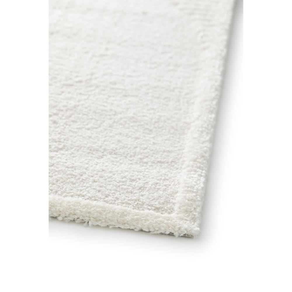 Tapis doux à relief géométrique blanc 160x230 — vue 4