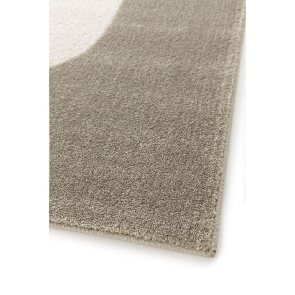 Tapis moderne à motif abstrait gris noir et écru 160x230 — vue 4