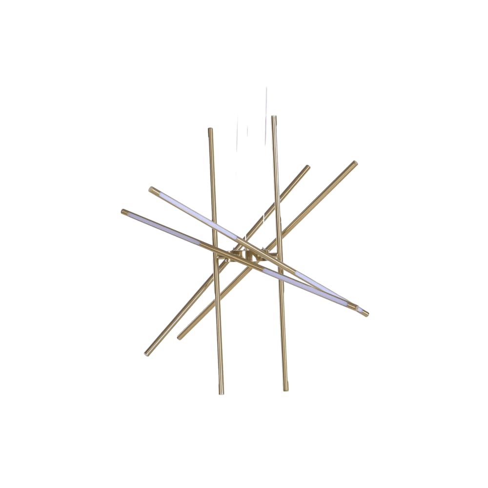 Plafonnier lumineux en aluminium doré 80x80 cm