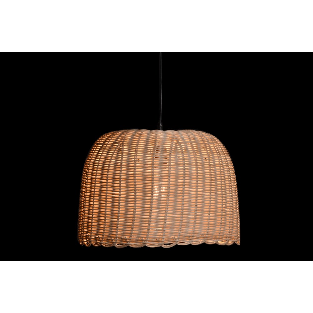 Plafonnier en rotin marron 39x39x30 cm — vue 4