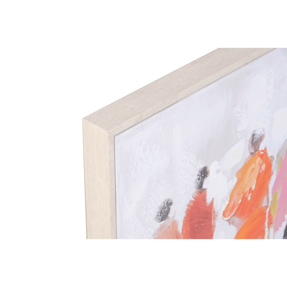 Lot 2 tableaux personnages en tissu multicolore 152x3x52 cm — vue 4