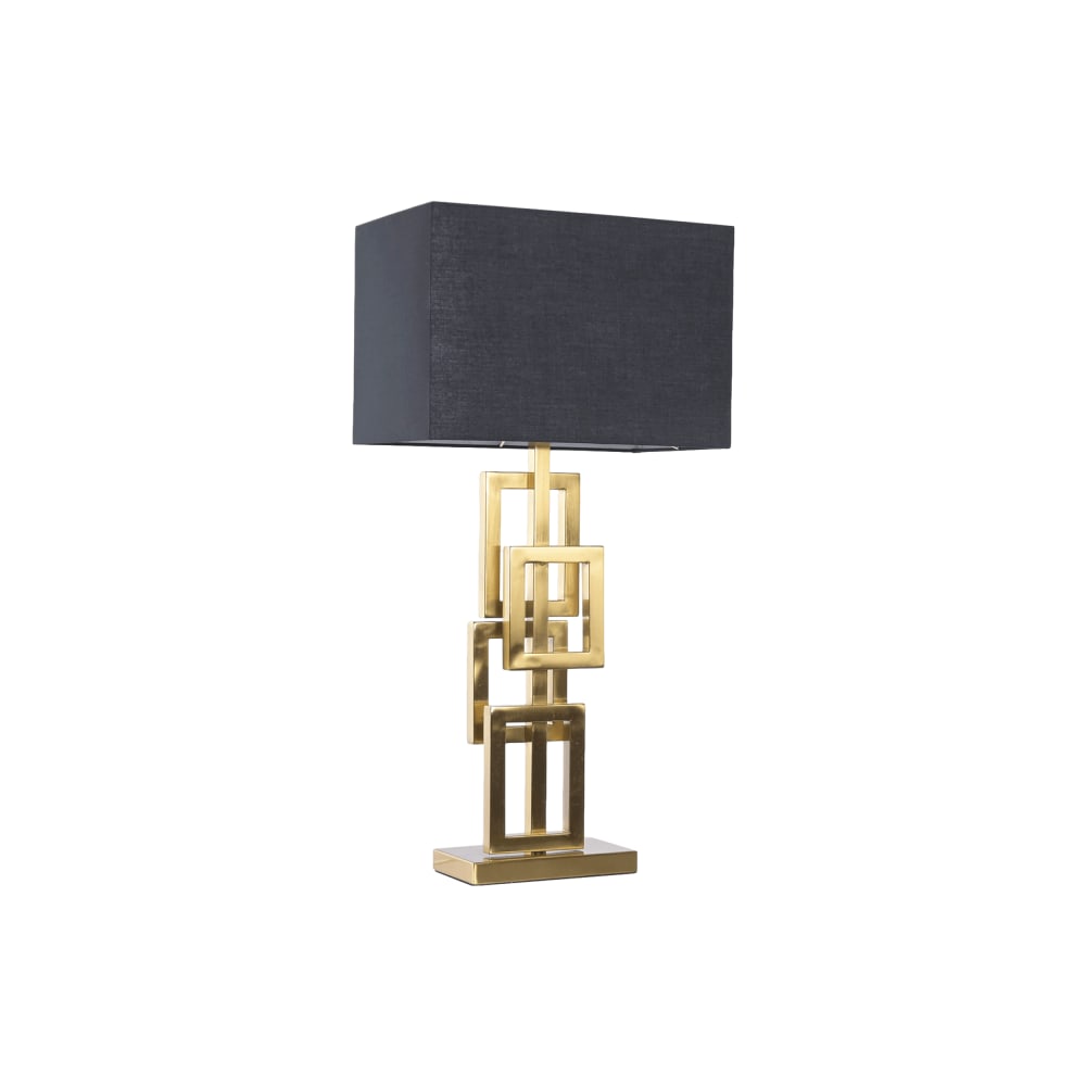 Lampe en acier dorée 38x23x78 cm — vue 3
