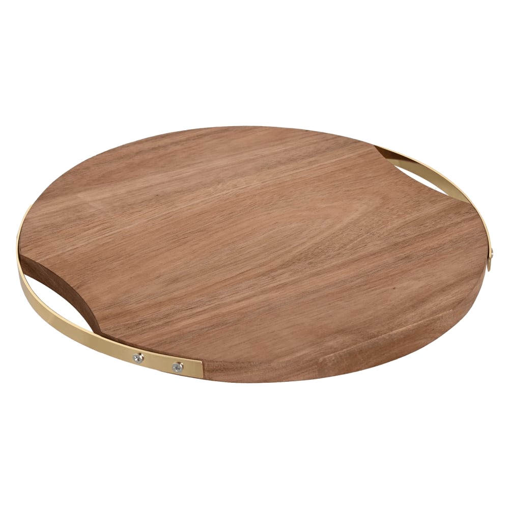 Planche à découper en acacia marron 32x31x1 cm
