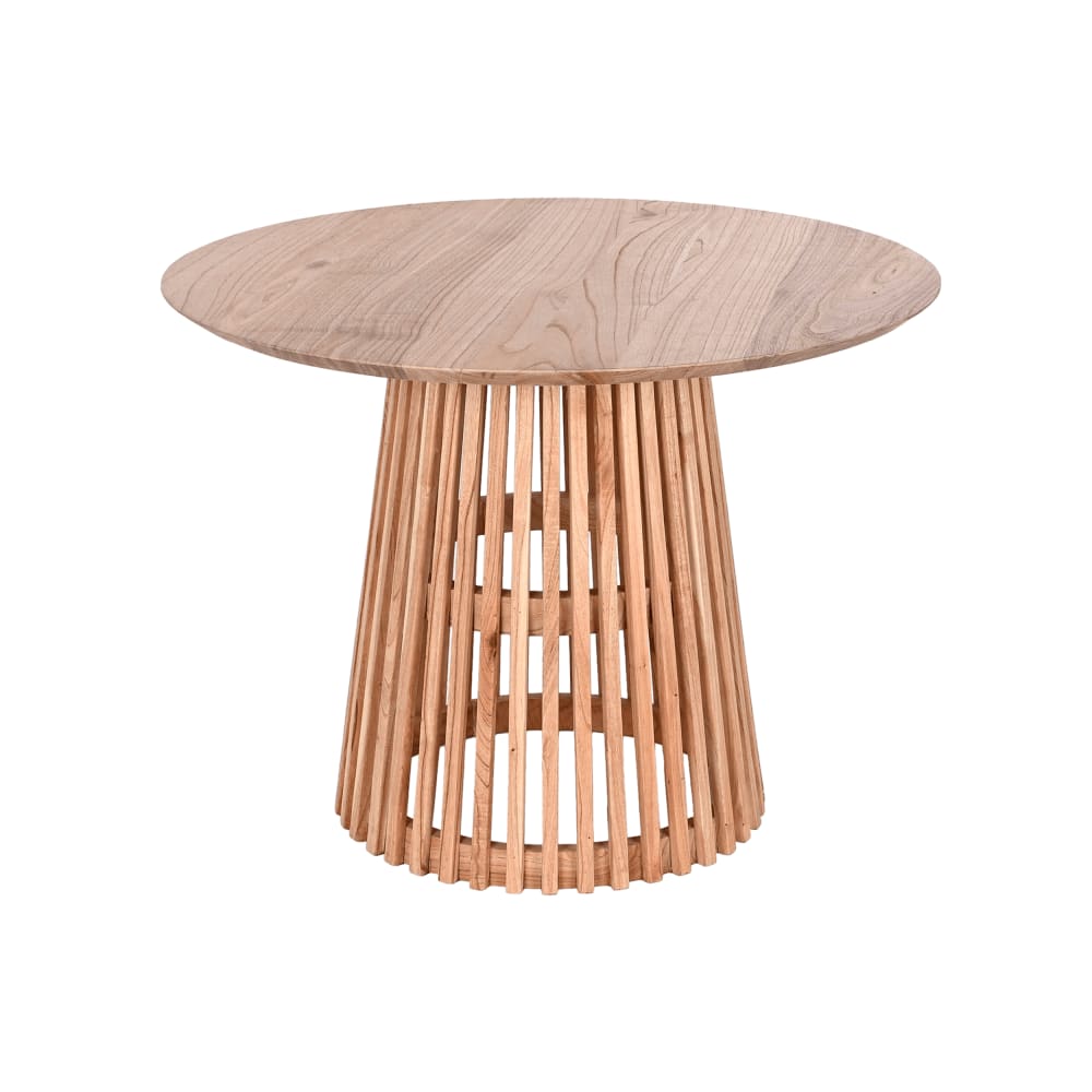 Table de salle à manger en mindi marron 100x100x78 cm