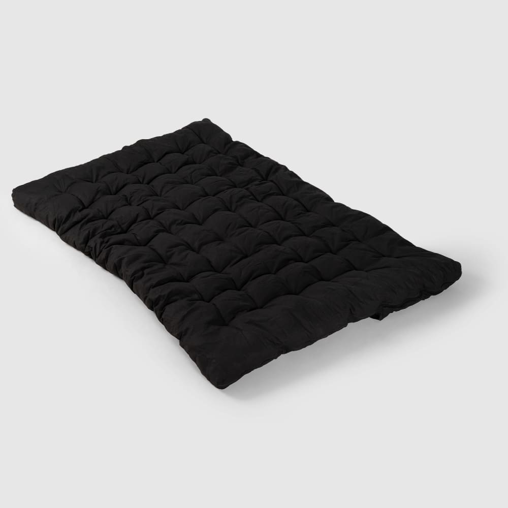 Futon / matelas canapé pliable 2 places 135 x 190 x 10 cm, noir Futon / matelas canapé pliable 2 places 135 x 190 x 10 cm, noir