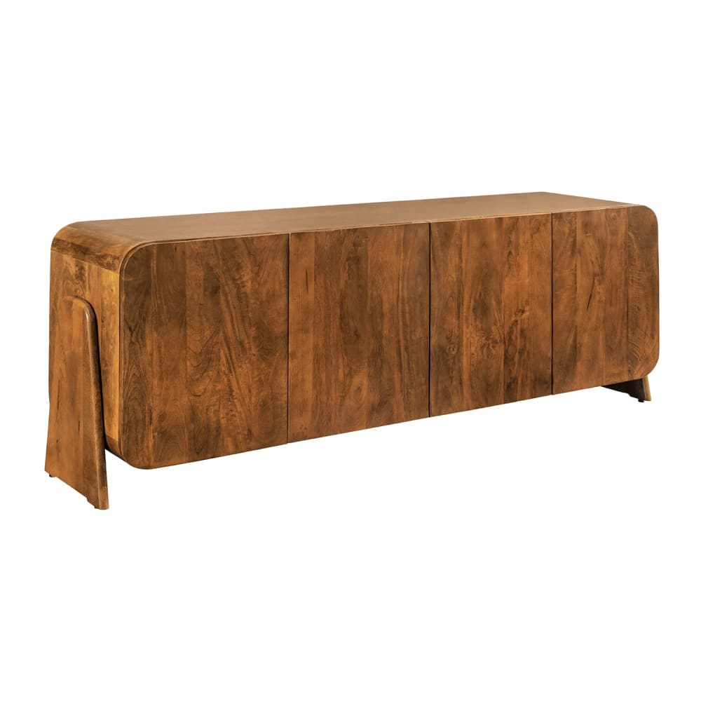 Buffet en bois massif de manguier 4 portes 175x68x41cm Buffet en bois massif de manguier 4 portes 175x68x41cm