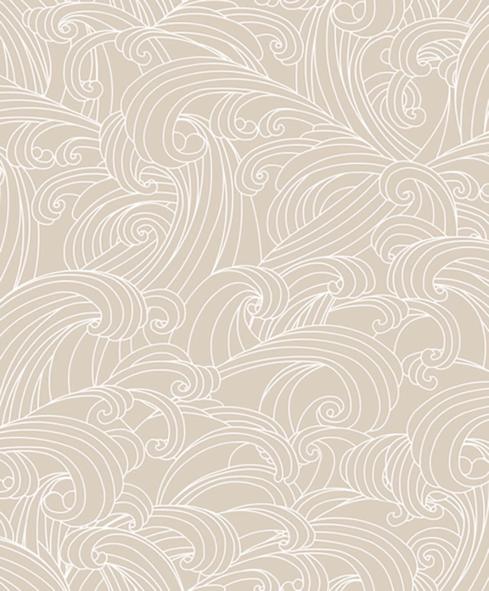 Papier peint vagues japonaises 0,53 m × 10 m
