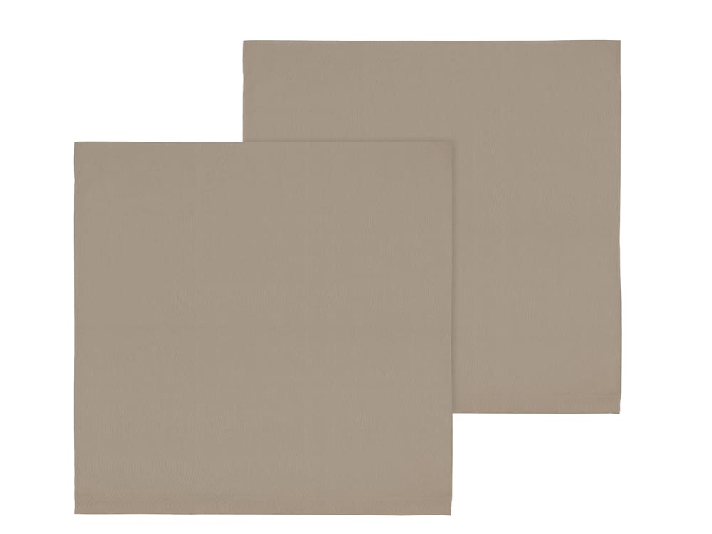 Taie d'oreiller en coton taupe 63x60cm
