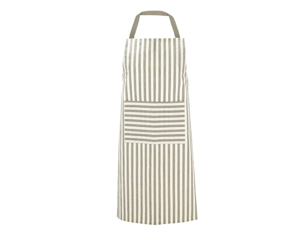 Tablier en coton taupe