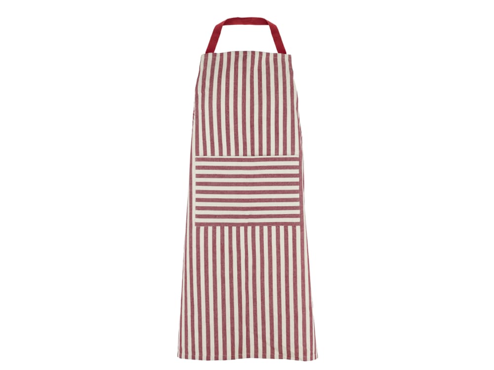 Tablier en coton rouge