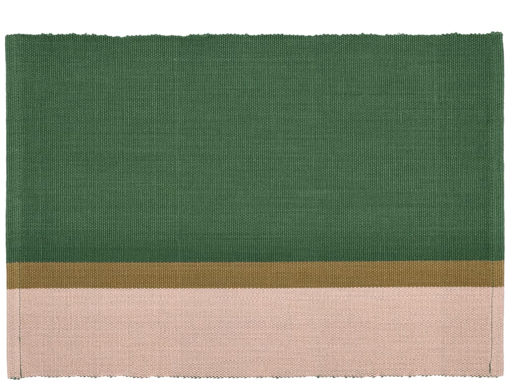 Set de table en coton vert 33x48cm