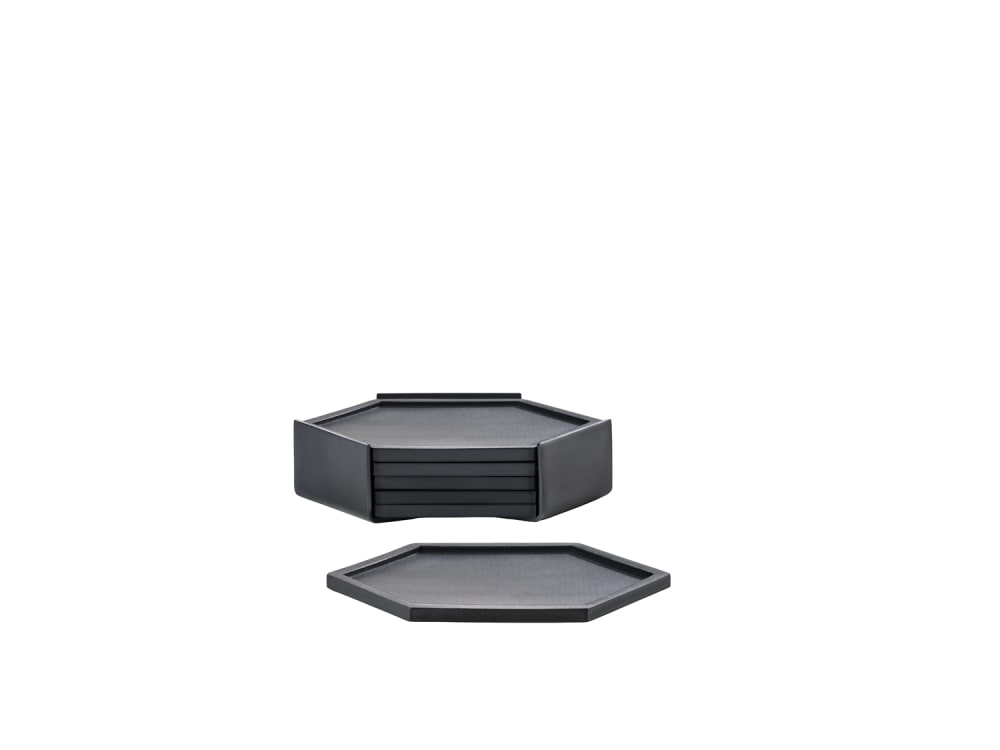 Dessous de verre en silicone noir