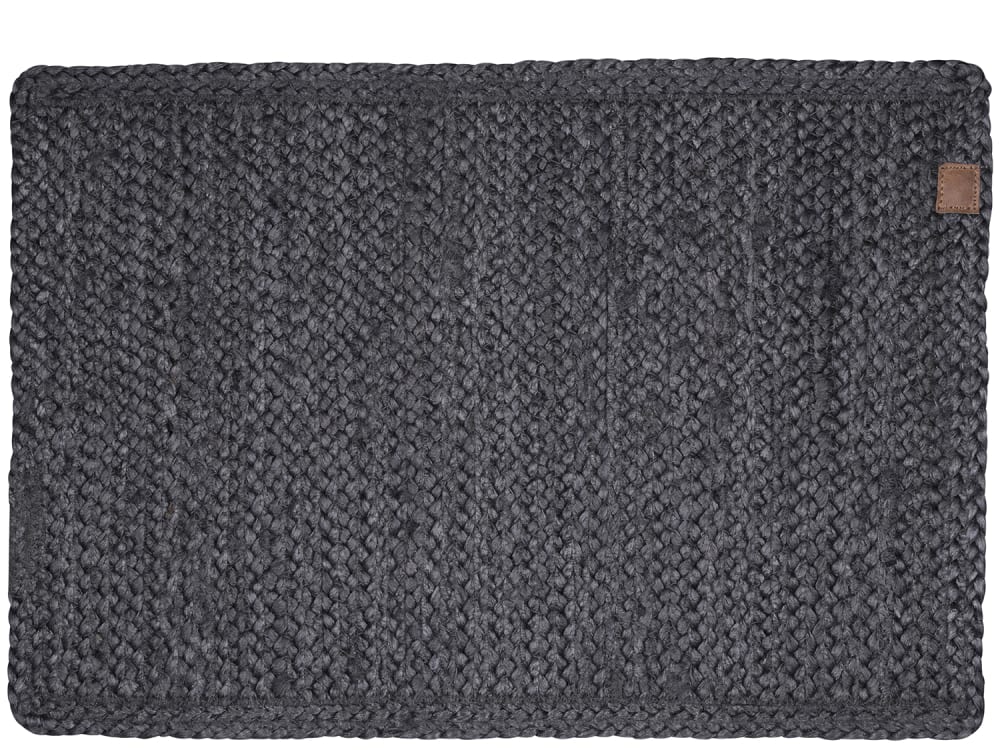 Set de table en jute gris cendré 33x48cm