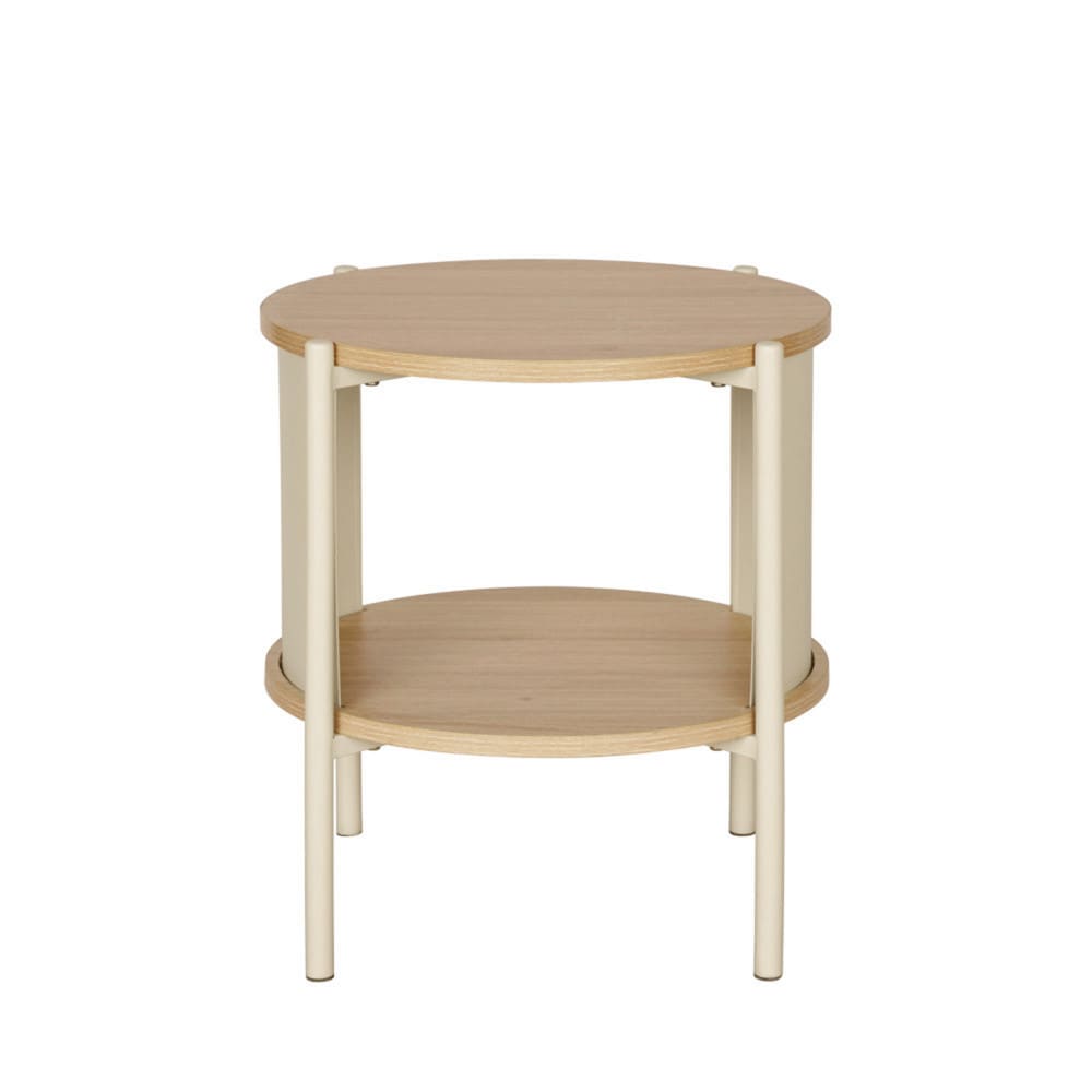 Table de chevet en bois et métal - beige Table de chevet en bois et métal - beige