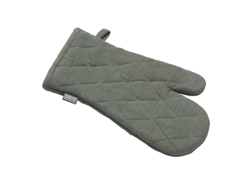 Gant de four en coton vert olive