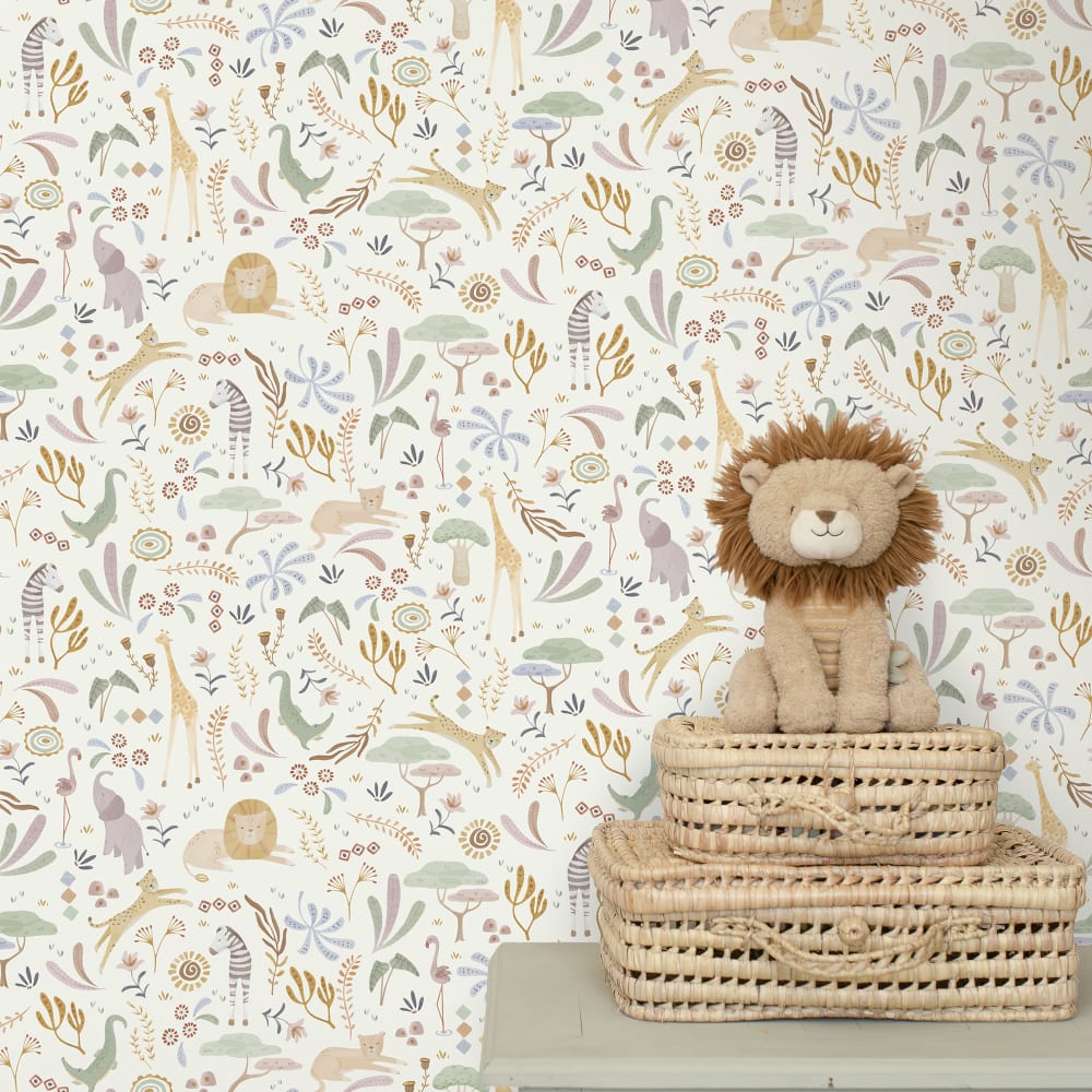 Papier peint animaux de la savanne 1000x52cm