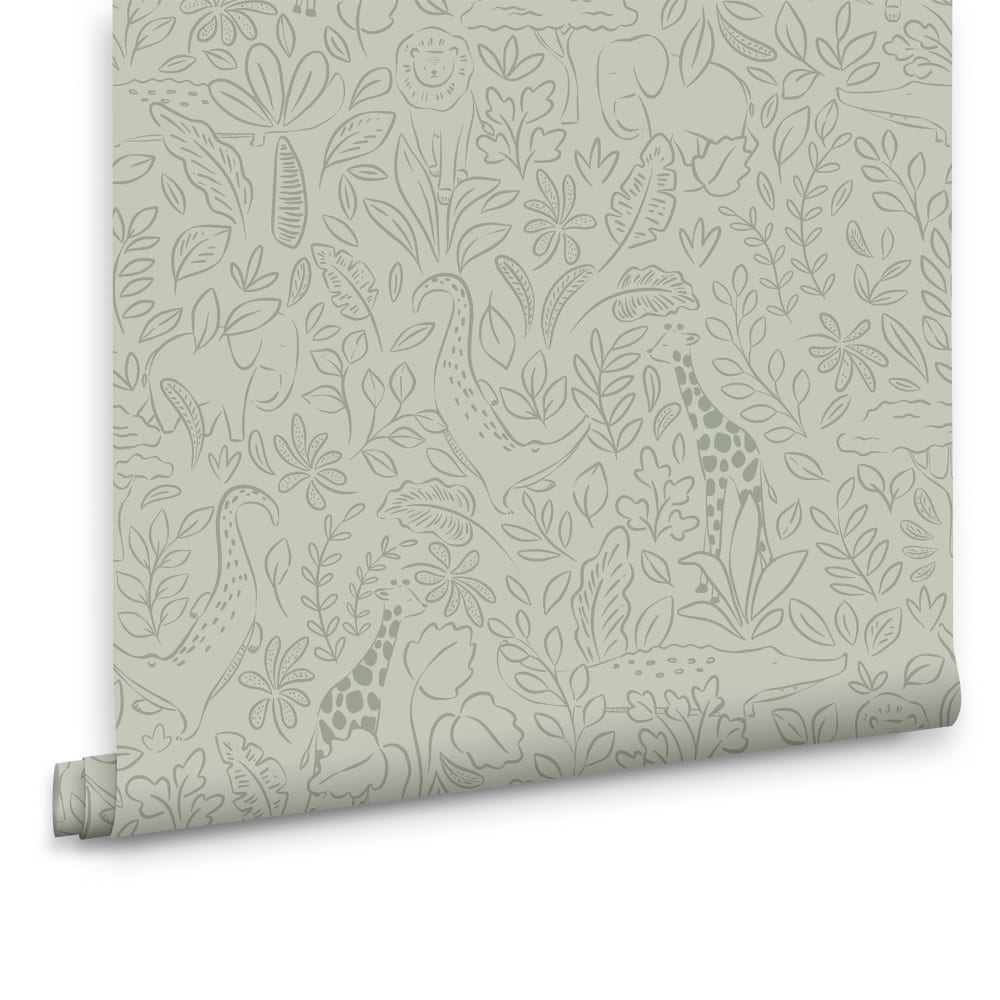 Papier peint petits animaux safari 1000x53cm — vue 3