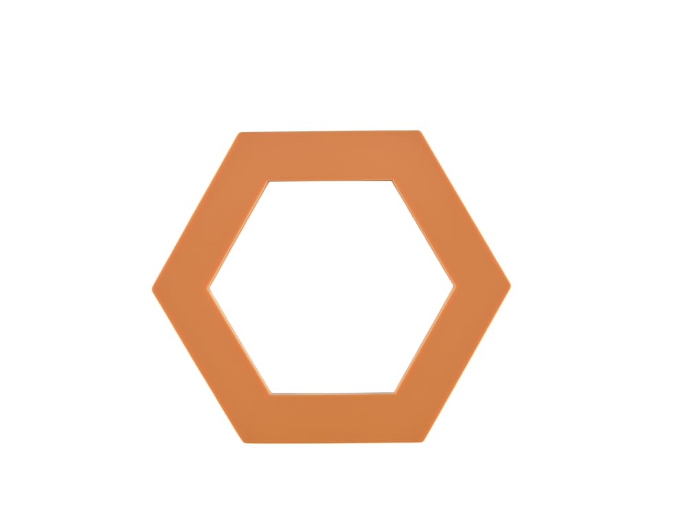 Dessous-de-plat en silicone orange
