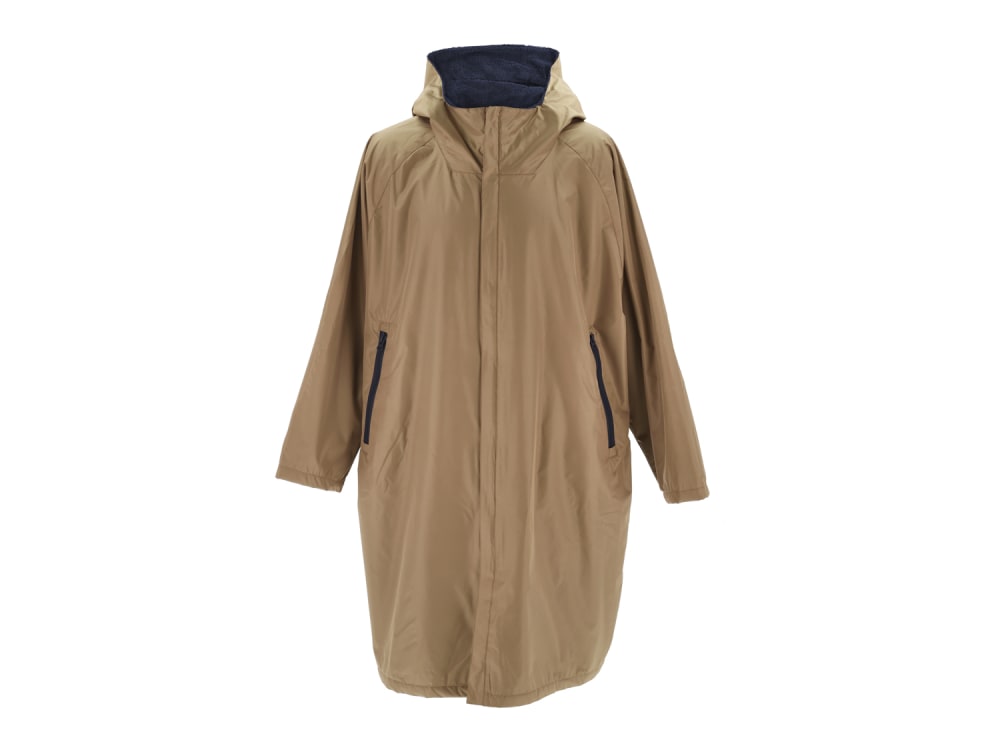 Poncho d’extérieur chaud en polyester taupe chaud l/xl