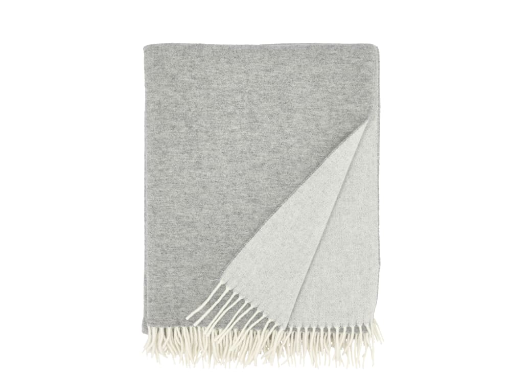 Plaid en laine gris clair 130x170cm Plaid en laine gris clair 130x170cm