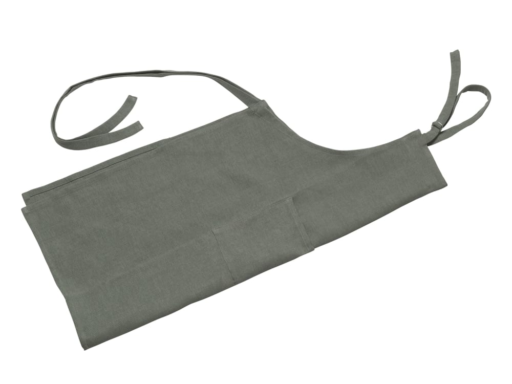 Tablier en coton vert olive