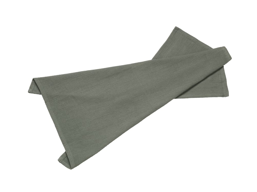 Torchon en coton vert olive 50x70cm
