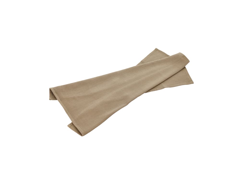 Torchon en coton brun clair 50x70cm